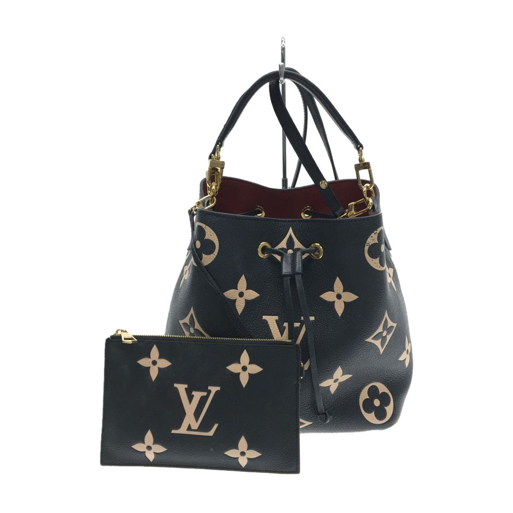 Louis Vuitton NeoNoe Implant Bicolor Shoulder Bag Black